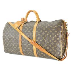 Louis Vuitton Monogram Keepall Bandouliere 60 Duffel Bag