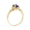 Image 4 : 1.09 ctw Blue Sapphire and Diamond Ring - 10KT Yellow Gold