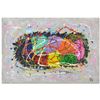 Image 1 : George Marlowe, "Mardi Gras II" Original Acrylic Painting on Gallery Wrapped Canvas, Hand Signed wit