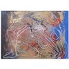 Image 1 : Mark Kostabi, "Beyond Borders" Mixed Media Original Painting; Hand Signed, with COA.