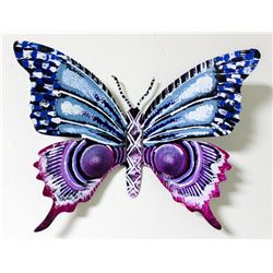 Patricia Govezensky- Original Painting on Cutout Steel "Butterfly CCXIII"