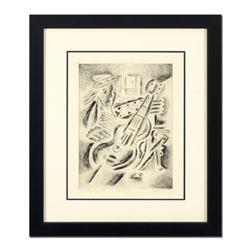 Neal Doty (1941-2016), "Homeboy" Framed Unique Variation Mixed Media Linocut from an AP Edition, Han