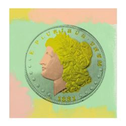 Steve Kaufman (1960-2010), "1881 Coin" Hand Painted Limited Edition Silkscreen on Canvas, AP Numbere