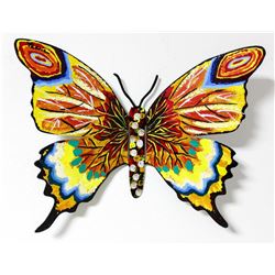 Patricia Govezensky- Original Painting on Cutout Steel "Butterfly CCIX"