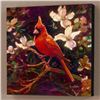 Image 3 : "Cardinal" Limited Edition Giclee on Canvas by Simon Bull, Numbered and Signed. This piece comes Gal