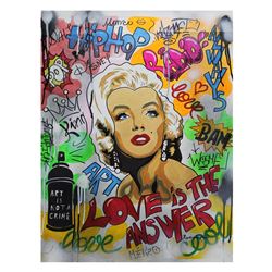 Nastya Rovenskaya- Original Oil on Canvas "Queen Marilyn"
