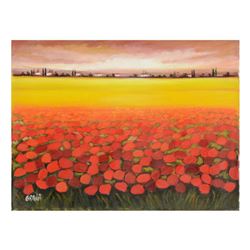 Nurit Granot, Original Acrylic Painting on Canvas, Hand Signed with Letter of Authenticity.