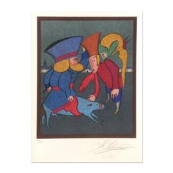 Mihail Chemiakin, Carnival Series: "Untitled 3" Limited Edition Lithograph, Numbered 49/300 Hand Sig