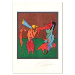 Mihail Chemiakin, Carnival Series: "Untitled 2" Limited Edition Lithograph, Numbered Hand Signed wit