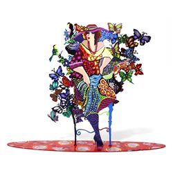 Patricia Govezensky- Original Painting on Cutout Steel "Madam"