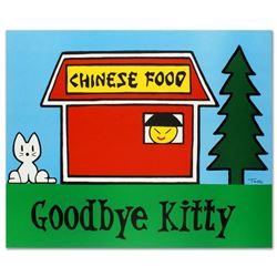 "Goodbye Kitty" Limited Edition Lithograph (37" x 30") by Todd Goldman, Numbered and Hand Signed wit