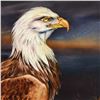 Image 2 : Martin Katon, "Light in the Night (North American Bald Eagle)" Original Oil Painting on Canvas, Hand