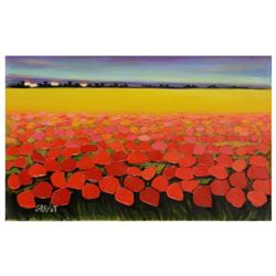 Nurit Granot, Original Acrylic Painting on Canvas, Hand Signed with Letter of Authenticity.