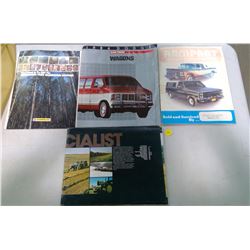1984 DODGE AND FARM EQUIPMENT BROCHURES