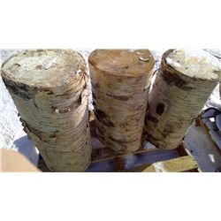 3 LARGE DRY BIRCH WOOD BLOCKS (24",25",27" - 12" DIAMETER)