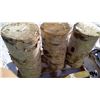 Image 2 : 3 LARGE DRY BIRCH WOOD BLOCKS (24",25",27" - 12" DIAMETER)