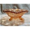 Image 3 : PEACHY DEPRESSION GLASS 3 FOOTED CANDY DISH