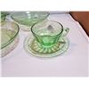 Image 5 : GREEN DEPRESSION GLASS LOT