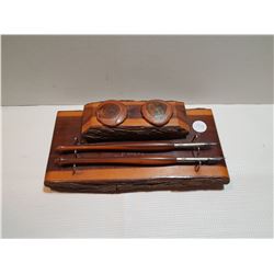 1930'S AUSTRIAN CABIN FOUNTAIN PEN STAND