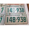 Image 5 : 4 SETS OF MATCHING SASKATCHEWAN LICENSE PLATE LOT