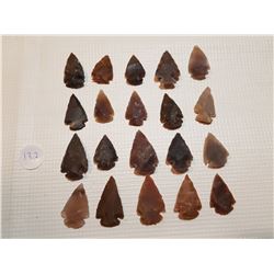 LOT OF TWENTY 1" SHARP STONES
