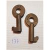 Image 1 : TWO VINTAGE KEYS