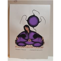 SIMONE MCLEOD "MOTHERS PRIDE" ORIGINAL ACRYLIC ON PAPER PAINTING - 13" X 9"