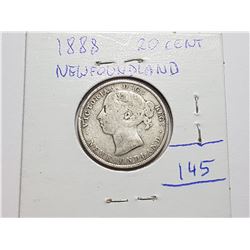 1888 NEWFOUNDLAND 20 CENT