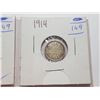 Image 3 : 1914 AND 1912 CANADA 5 CENT SILVER COINS
