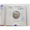 Image 3 : 1910 POINTED LEAVES AND 1907 CANADA 5 CENT SILVER COINS