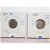 Image 1 : 1905 ND AND 1904 CANADA 5 CENT SILVER COINS