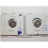 Image 1 : 1902 AND 1901 CANADA 5 CENT SILVER COINS