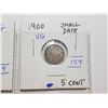 Image 2 : 1900 AND 1899 CANADA 5 CENT SILVER COINS