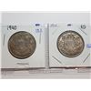 Image 1 : 1941 AND 1940 SILVER 50 CENT COINS