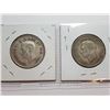 Image 4 : 1941 AND 1940 SILVER 50 CENT COINS