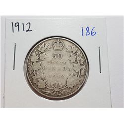 1912 SILVER 50 CENT COIN