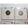 Image 3 : 1918, 1919, 1913, 1933, 1936, 1940 SILVER 10 CENT COINS - CANADA