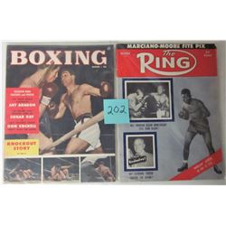 1953 & 1955 THE RING- BOXING MAGAZINES