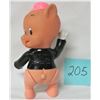 Image 2 : 1976 WARNER BROS 6 1/2" PLASTIC & RUBBER PORKY PIG DOLL