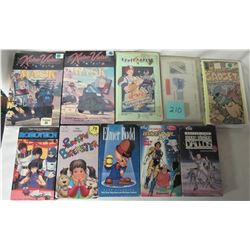 (10) 1980s ANIMATED KIDS CARTOON VHS CASSETTE TAPES MASK-PUNKY BREWSTER-ELMER FUDD-BRAVESTAR-ROBOTEC
