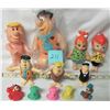Image 1 : VINTAGE 1990s FLINSTONES FRED-BARNEY-PEBBLES DOLLS