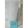 Image 1 : VINTAGE 7 1/4" WHITE MILK GLASS VITROCK EMBOSSED VASE