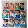 Image 1 : SET ALL 12 MCDONALDS 1998 TEENIE BEANIE BABIES SEALED NEW