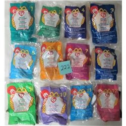 SET ALL 12 MCDONALDS 1999 TEENIE BEANIE BABIES SEALED NEW
