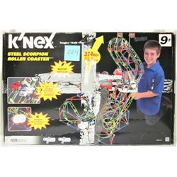 2011 K'NEX 1035PCE STEEL SCORPION ROLLER COASTER SET BOXED INSTRUCTIONS