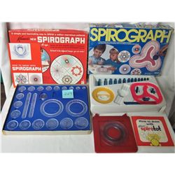 1967 KENNER #401 SPIROGRAPH SET BOX INSTRUCTIONS,1967 KENNER SPIROTOT INSTRUCTIONS,1986 KENNER SPIRO