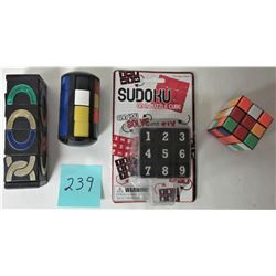 4 RUBIC STYLE PUZZLES- MISSING LINK- NEW SUDOKU