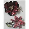 Image 3 : 2 ORNATE BROACHES VINTAGE FLORAL
