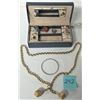 Image 1 : JEWELRY BOX ASST COSTUME RINGS 1-NECKLACE