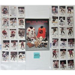 1988 ESSO NHL ALL STAR COLLECTION BOOK & ASST CARDS